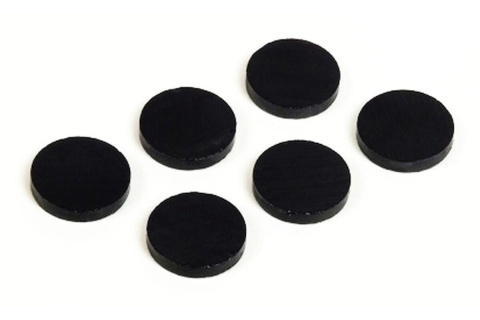 Magnet kulatý RON 850, průměr 26 mm, černý, 12 ks