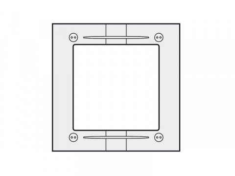 MAS61 - hliníkový montážní rámeček 1 modul