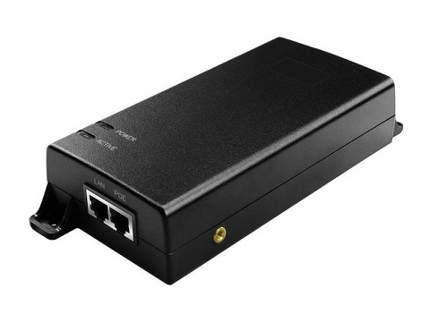 MAXPI60 - PoE injektor 60W, IEEE802.3af/at, Gigabit, LED indikace