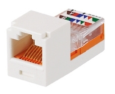 MINI-COM C5e - bílá - samořezný MiniJack, CJ588AWY