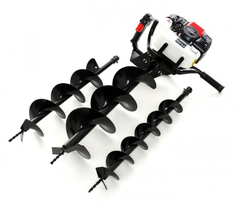 Motorový zemní vrták 3,8kW + 3 vrtáky KD174 KRAFT&DELE