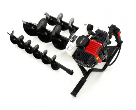 Motorový zemní vrták 3,8kW + 3 vrtáky KD174 KRAFT&DELE