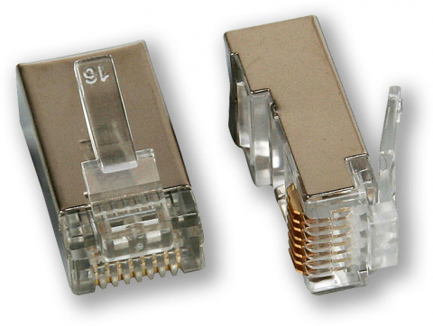 MP-030 C5E/S - konektor RJ45 CAT5E STP, 8P8C, drát