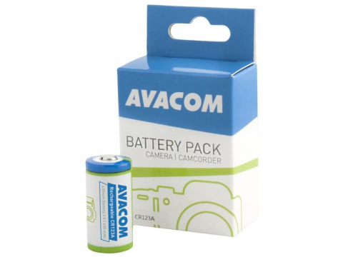 Nabíjecí fotobaterie Avacom CR123A, RCR123A 3V 450mAh 1.4Wh