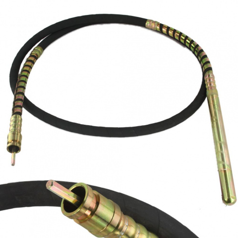 Náhradní hadice pro ponorný vibrátor s rychlospojkou, délka 4m, průměr 38mm