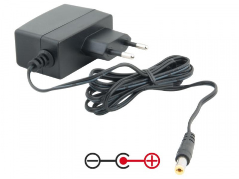Napájecí adaptér univerzální 6V 2A 12W konektor 5,5mm x 2,1mm plus pól uprostřed