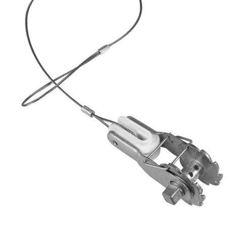 Napínák drátu s ocelovým lankem a integrovaným izolátorem pro ohradníkové kůly, délka 80 cm