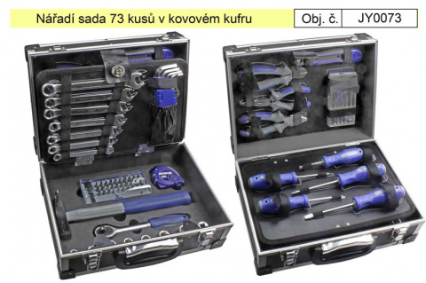 Nářadí sada 73 kusů v odolném kufru Magg JY0073
