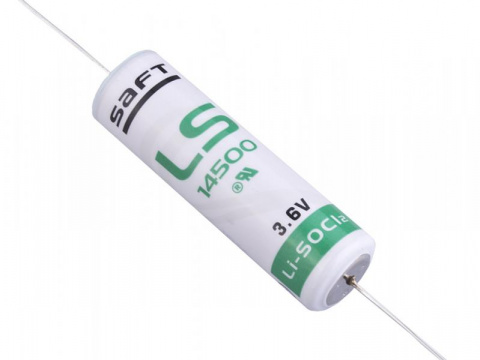 Nenabíjecí baterie AA LS14500 Saft Lithium 1ks Bulk - s drátovými vývody