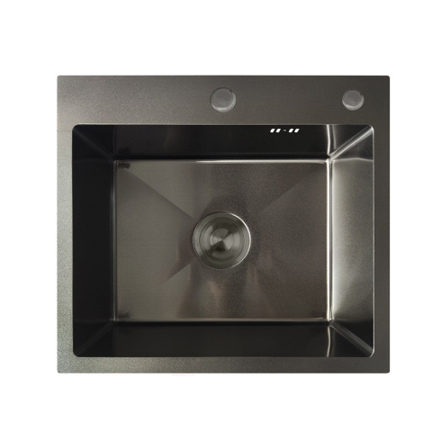 Nerezový dřez MIXXUS MH5045 GRAPHITE se sifonem, grafitový | MH5045 GRAPHITE