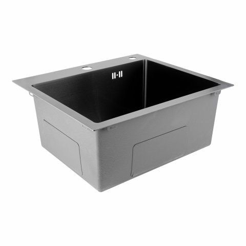 Nerezový dřez MIXXUS MH5045 GRAPHITE se sifonem, grafitový | MH5045 GRAPHITE