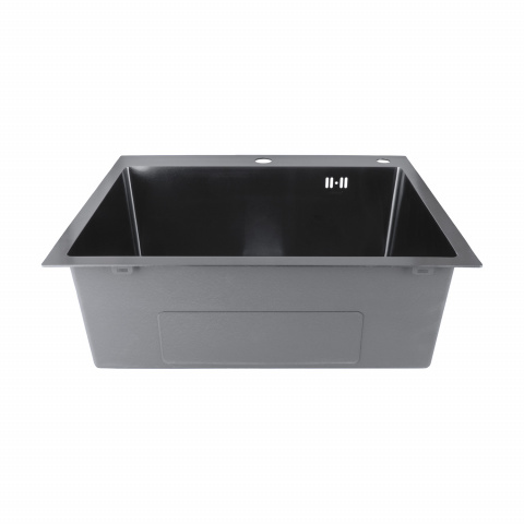 Nerezový dřez MIXXUS MH5843 GRAPHITE se sifonem, grafitový | MH5843 GRAPHITE