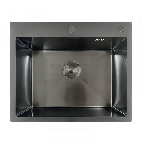 Nerezový dřez MIXXUS MH6050 DECOR GRAPHITE se sifonem, grafitový | MH6050 DECOR GRAPHITE