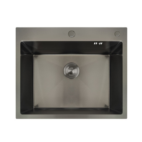 Nerezový dřez MIXXUS MH6050 GRAPHITE se sifonem, grafitový | MH6050 GRAPHITE