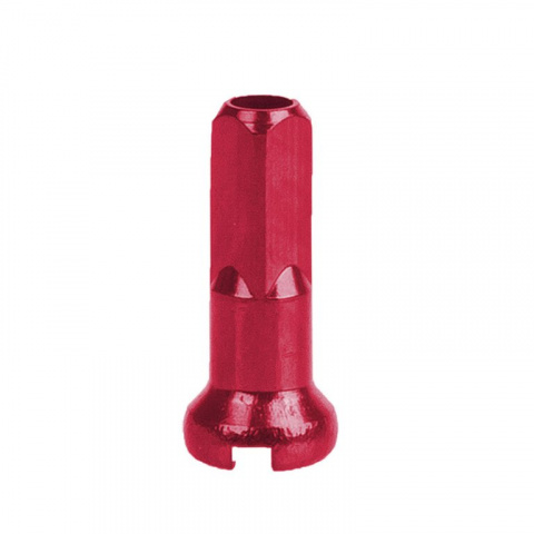 nipl CnSpoke Al 2x14mm anodizovaný  červený