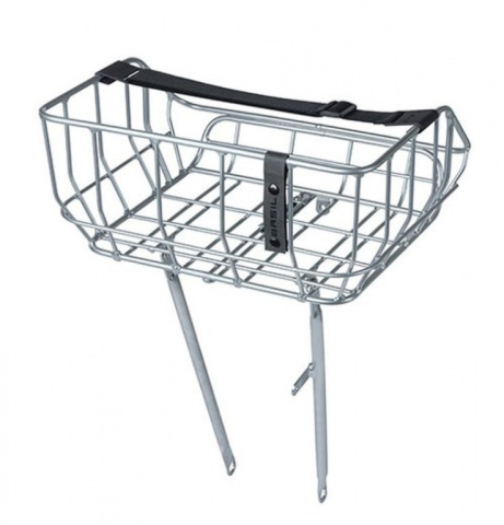 nosič BASIL Portland Basket na řídítka chrom