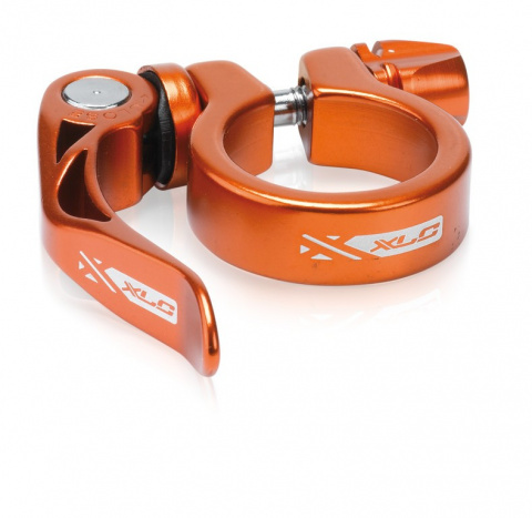 objímka sedlovky XLC PC-L04 31,6mm Al rychloupínák oranžová