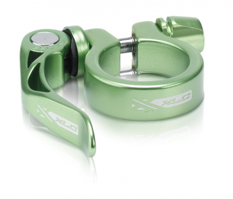 objímka sedlovky XLC PC-L04 31,6mm Al rychloupínák limet.zelená