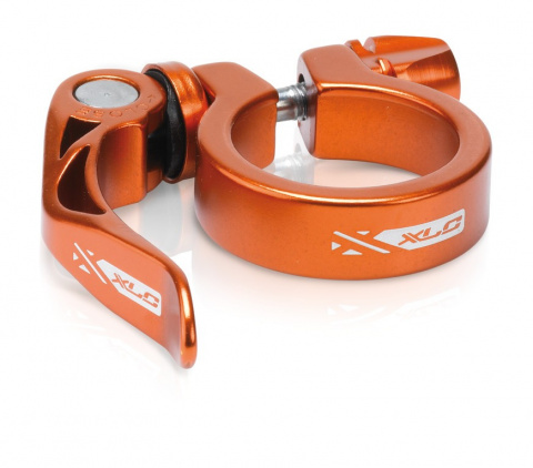 objímka sedlovky XLC PC-L04 34,9mm Al rychloupínák oranžová