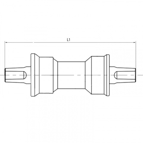 osa středová opravná M-Wave zapouzdřená 127mm