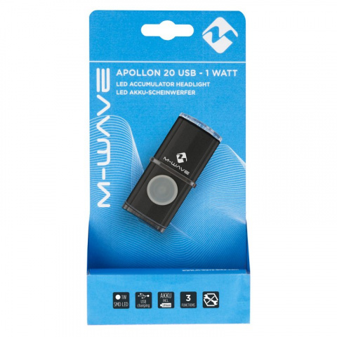 osvětlení přední M-Wave Apollon 20 USB 1WAT