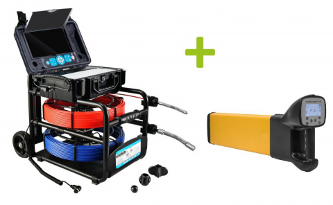 OXE InspCam Compact 40 Combo TripleCam 14/18/23 mm a lokátor kamerové hlavice + 32GB SD karta ZDARMA!