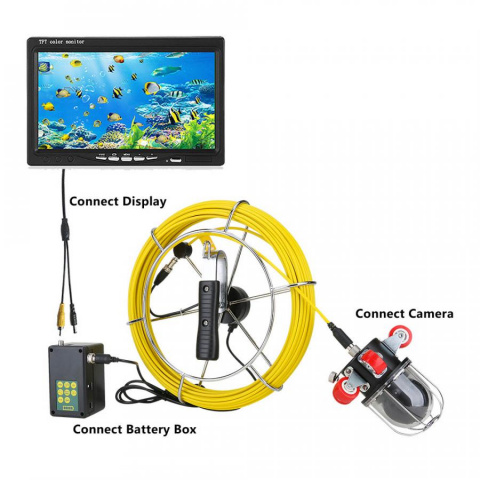OXE KomCam 360-50 SD WiFi - Otočná komínová inspekční kamera + 32GB SD karta, robustní ochranný kufr a doprava!
