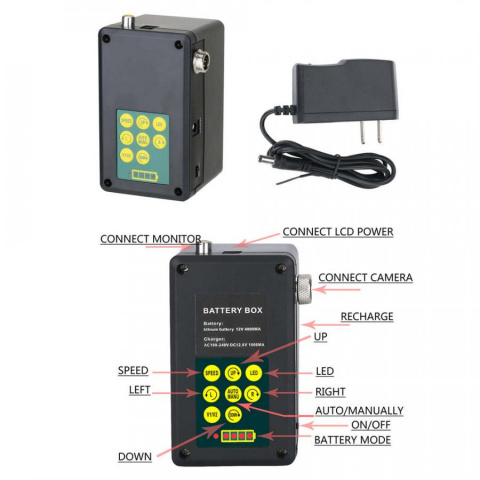 OXE KomCam 360-50 SD WiFi - Otočná komínová inspekční kamera + 32GB SD karta, robustní ochranný kufr a doprava!