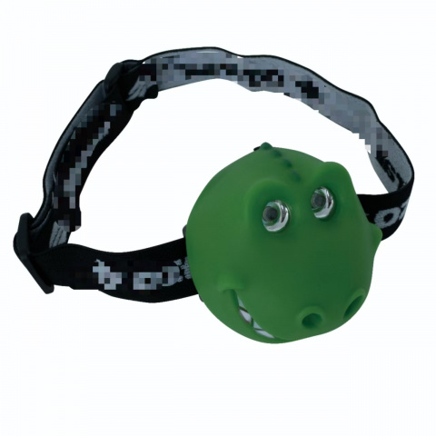 OXE LED čelová svítilna, dinosaurus