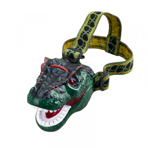 OXE LED čelová svítilna s projektorem, dinosaurus
