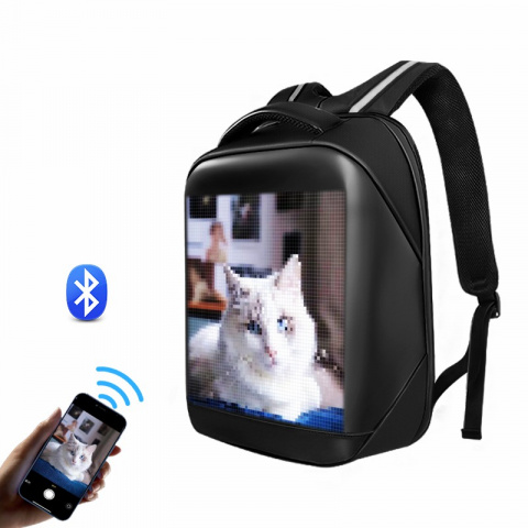 OXE LED Smart batoh s displejem, černý