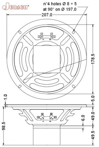 P8R Jensen reproduktor