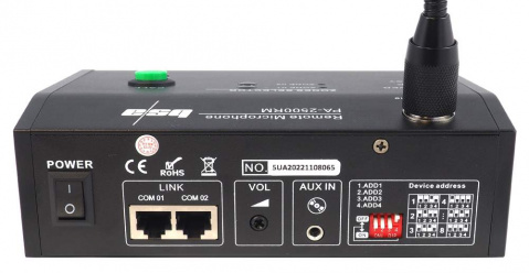 PA2500RM BSA mikrofon