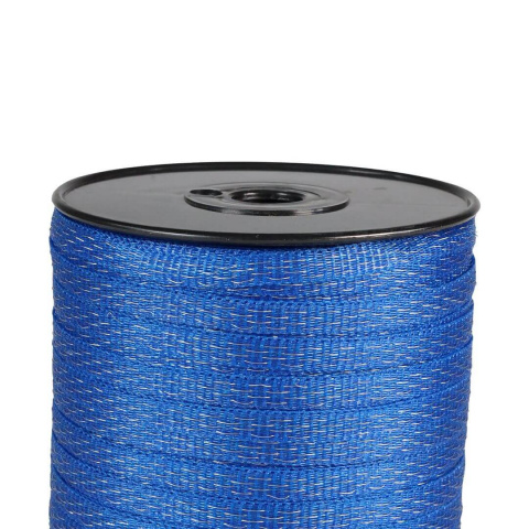 Páska pro elektrický ohradník, šířka 10 mm, modrá, délka 200 m