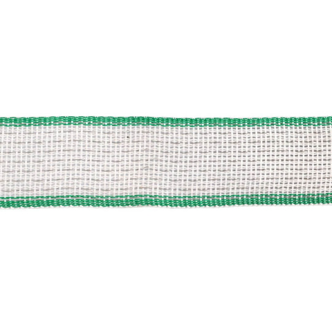 Páska pro elektrický ohradník, šířka 40 mm, zeleno-bílá, délka 200 m