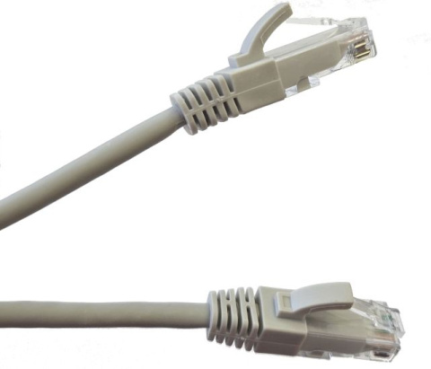 Patch kabel 5e UTP PVC 26AWG - šedý 1,5m