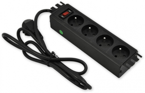 PD.0401.001 - 10" napájecí panel, 1U, vypínač