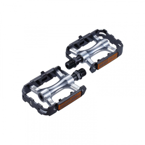 pedály BBB ClassicRide 2.0 černo/stříbrné