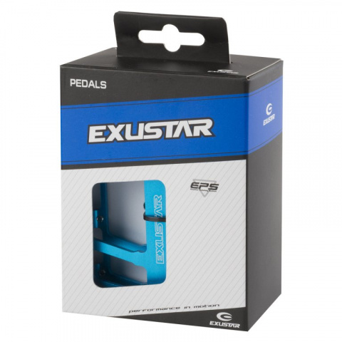 pedály BMX FLAT EXUSTAR standard závit 9/16"  modré