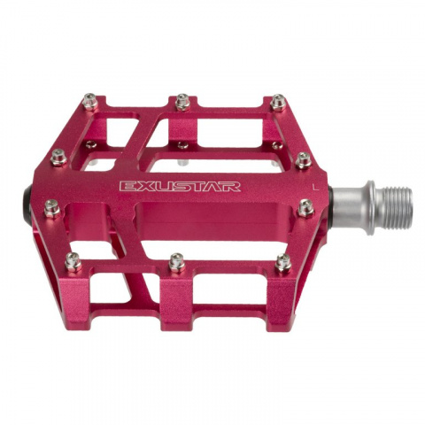 pedály BMX FLAT EXUSTAR standard závit 9/16"  růžové