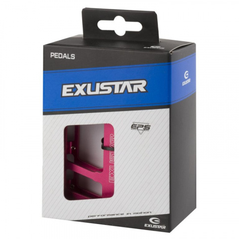 pedály BMX FLAT EXUSTAR standard závit 9/16"  růžové