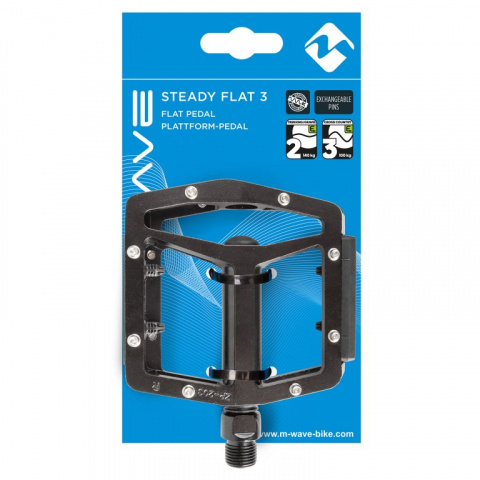 pedály M-Wave Steady Flat 3 boron černé