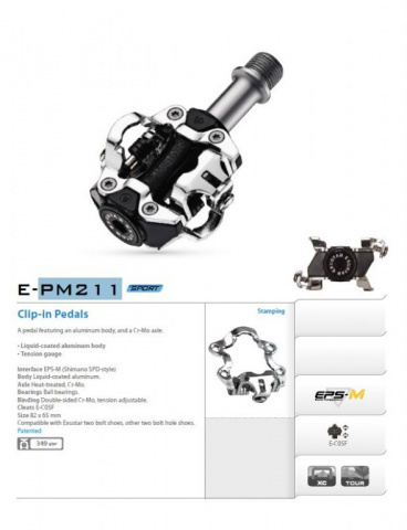 pedály nášlapné EXUSTAR PM211