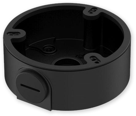 PFA197R-BLACK - černá - černý zapojovací box kulatý, průměr 129 mm