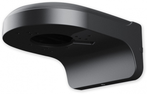 PFB205W-E-BLACK - černá - černá univerzální konzole na stěnu pro dome, průměr 126 mm
