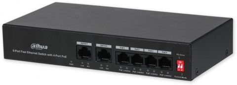 PFS3006-4ET-36 - PoE switch 6/4, 4x PoE/2x LAN, 36W
