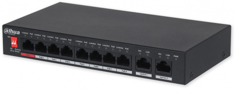 PFS3010-8ET-96-V2 - PoE switch 10/8, 8x PoE/2x Gb, 96W