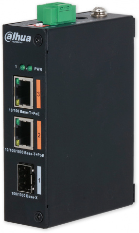 PFS3103-1GT1ET-60-V2 - PoE switch 3/2, 1x PoE/1x Gb PoE/1x SFP, 60W, DIN
