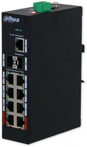 PFS3211-8GT-120-V2 - PoE switch, 8x PoE Gb, 2x SFP, 1x Gb, 120W, DIN