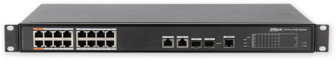 PFS4218-16ET-240-V3 - PoE switch 18/16, 16x PoE/2x Gb RJ45/SFP Combo, MNG, 240W
